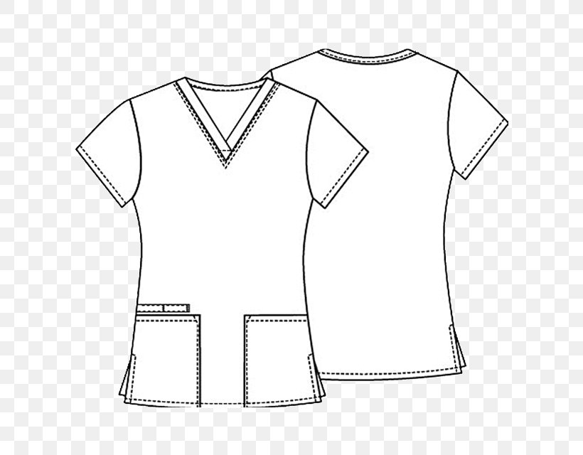 T-shirt Collar Lab Coats Clothing Jersey, PNG, 640x640px, Tshirt, Area, Baby Toddler Clothing, Black, Black And White Download Free