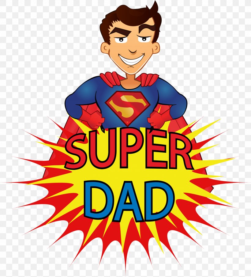 Superdad Father's Day Cartoon Child, PNG, 1969x2170px, Superdad, Animated Cartoon, Animation, Area, Cartoon Download Free