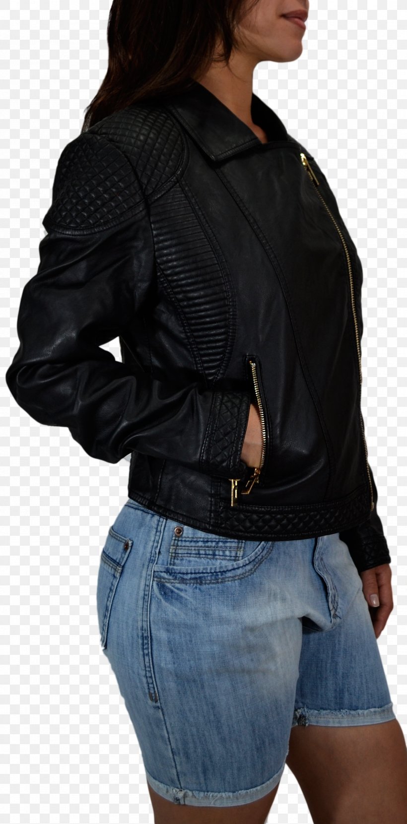 Leather Jacket Shoulder Sleeve Material, PNG, 1602x3246px, Leather Jacket, Black, Black M, Clothing, Jacket Download Free