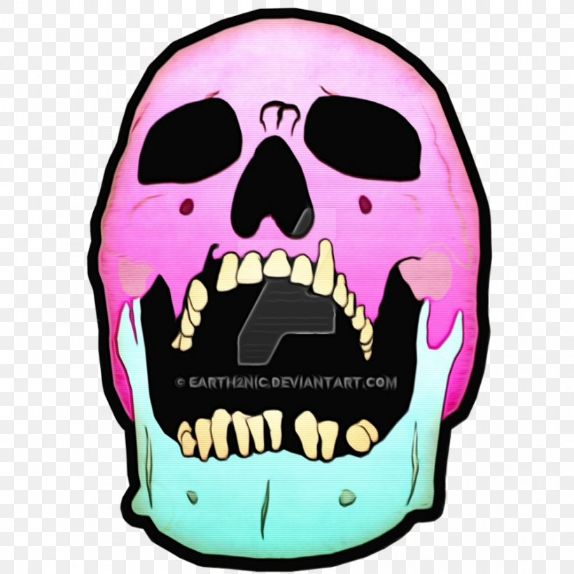Skull Cartoon, PNG, 894x894px, Watercolor, Bone, Head, Helmet, Jaw Download Free