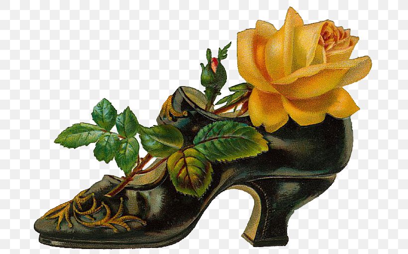 Victorian Era Flower Shoe Bokmxe4rke Clip Art, PNG, 706x510px, Victorian Era, Art, Boot, Cowboy Boot, Decoupage Download Free
