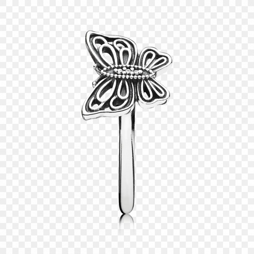 Body Jewellery Silver White, PNG, 999x999px, Body Jewellery, Black And White, Body Jewelry, Flower, Jewellery Download Free
