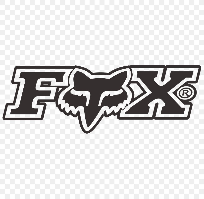 Fox Racing T-shirt Logo, PNG, 800x800px, Fox Racing, Area, Black, Black And White, Brand Download Free