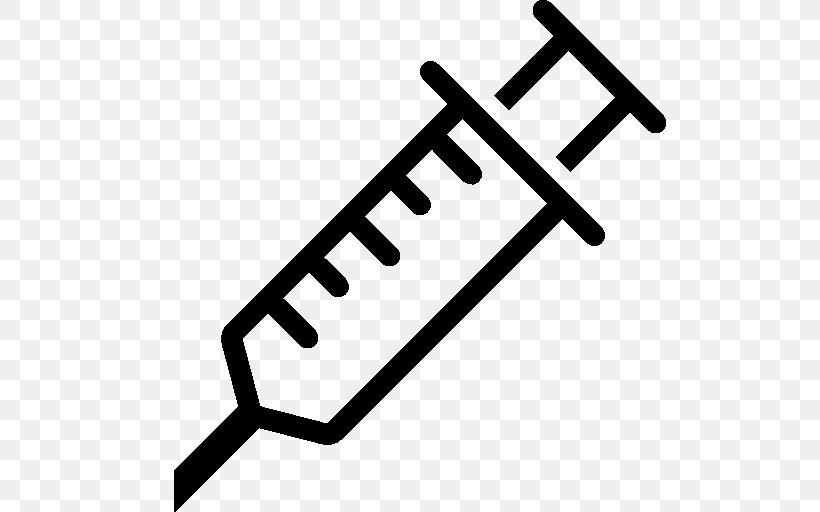 Syringe, PNG, 512x512px, Syringe, Area, Black And White, Brand, Drug Injection Download Free