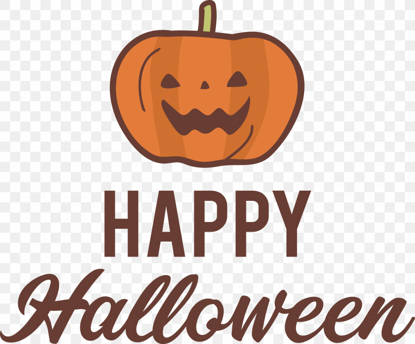 Happy Halloween, PNG, 3000x2491px, Happy Halloween, Calabaza, Cartoon, Fruit, Jackolantern Download Free