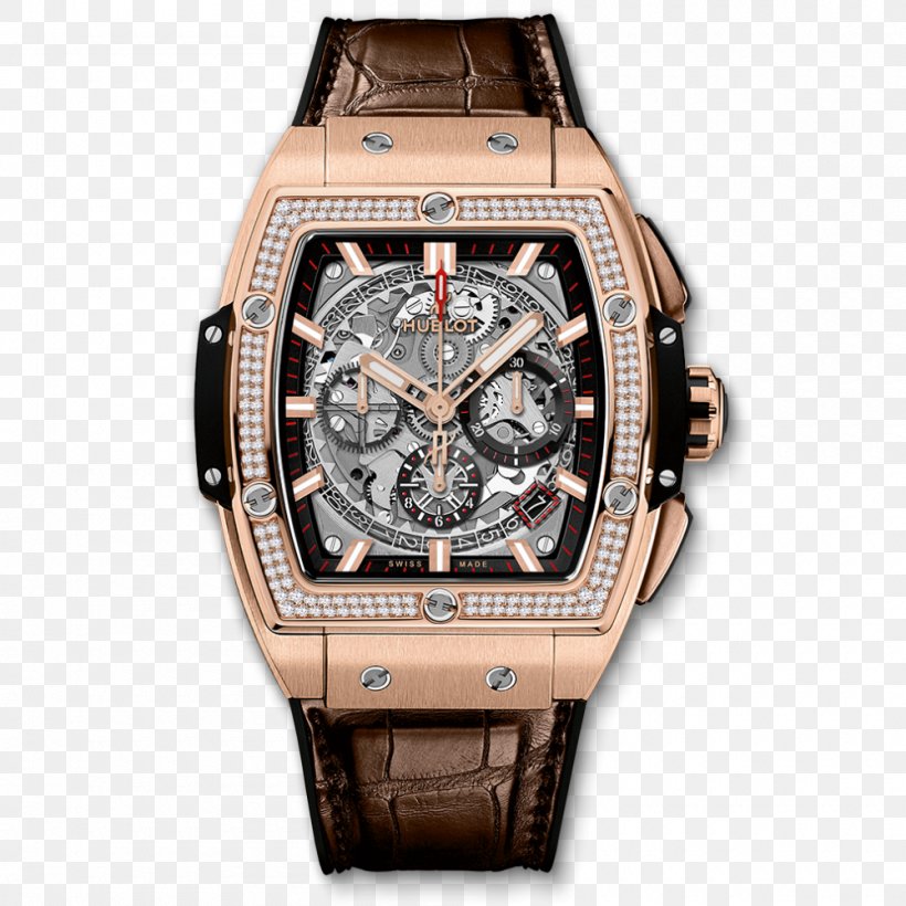 Hublot Chronograph Automatic Watch Jewellery, PNG, 1000x1000px, Hublot, Automatic Watch, Brand, Breitling Sa, Brown Download Free
