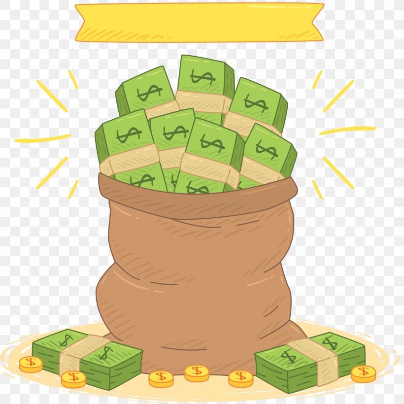 Money Bag Coin, PNG, 2100x2100px, Bag, Cash, Coin, Grass, Gunny Sack Download Free