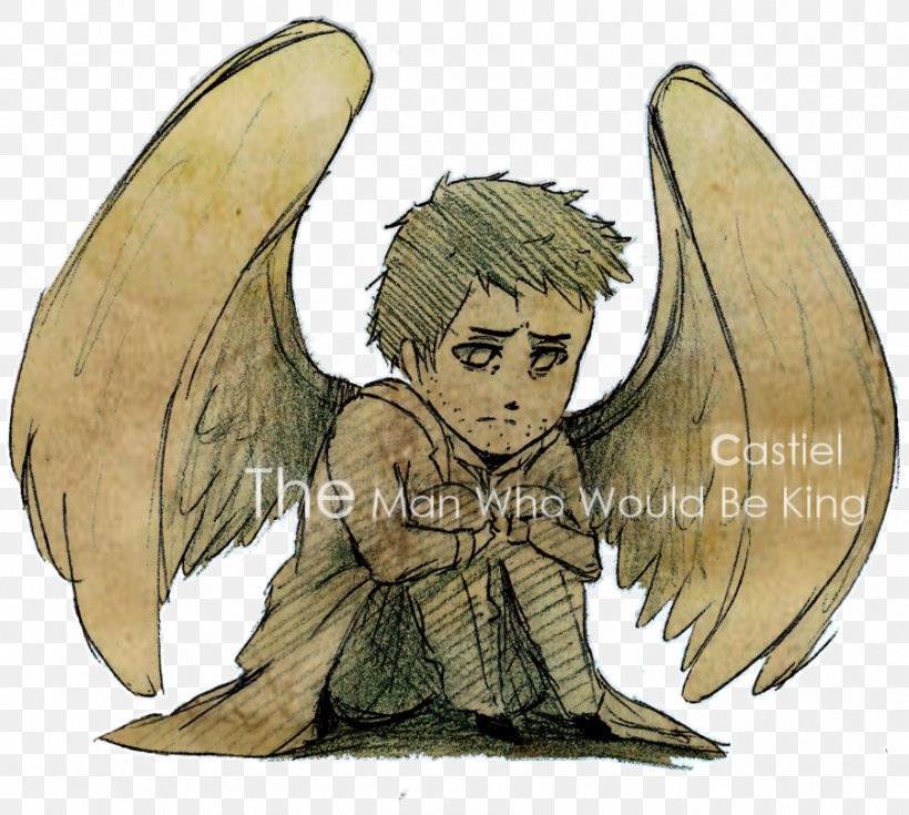 Castiel Supernatural, PNG, 900x807px, Watercolor, Cartoon, Flower, Frame, Heart Download Free