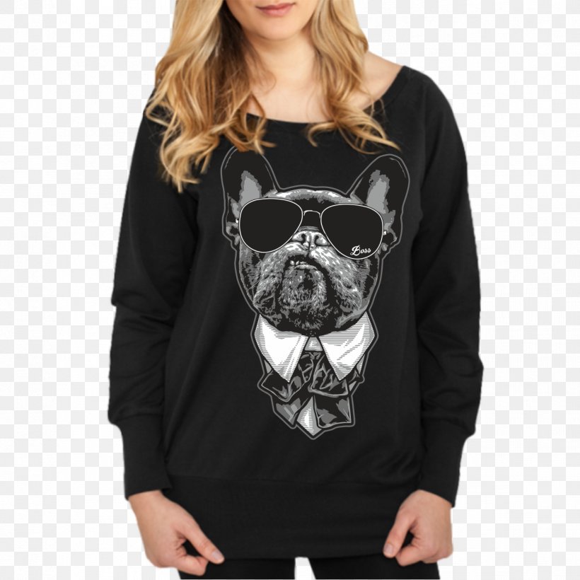 Hoodie French Bulldog T-shirt American Bully, PNG, 1301x1301px, Hoodie, American Bully, Black, Bluza, Bulldog Download Free