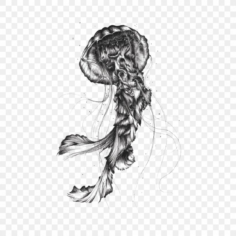 Jellyfish Abziehtattoo Henna T-shirt, PNG, 1000x1000px, Jellyfish, Abziehtattoo, Arm, Art, Artwork Download Free