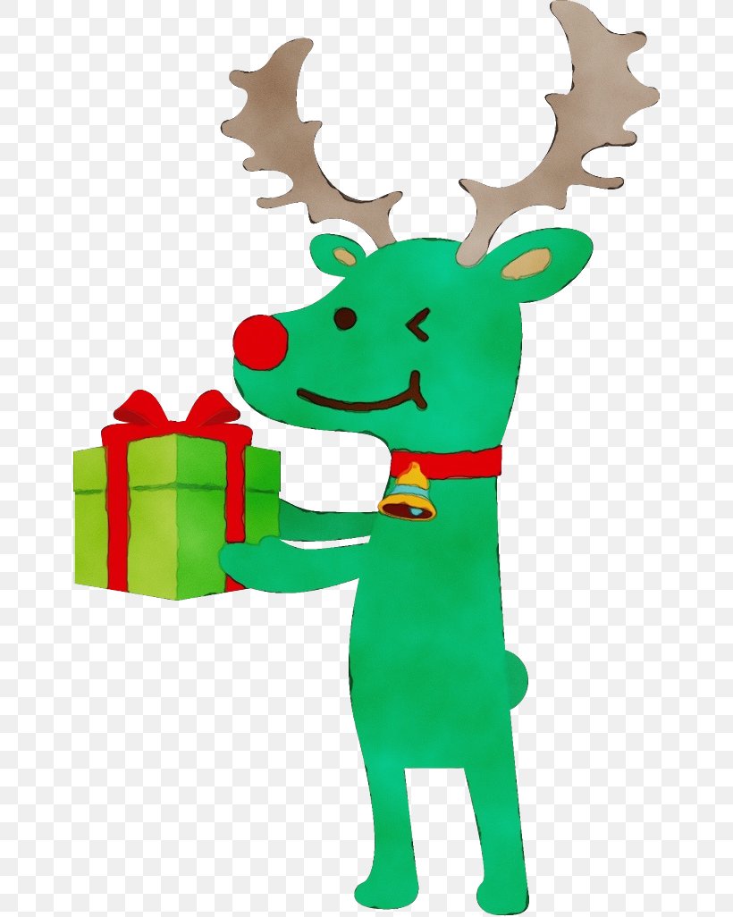 Reindeer, PNG, 656x1026px, Watercolor, Deer, Moose, Paint, Reindeer Download Free
