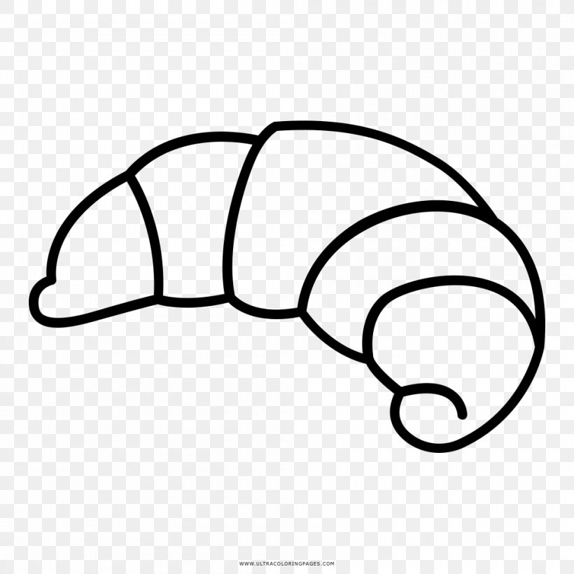 Croissant Bakery Drawing Coloring Book Pastry, PNG, 1000x1000px, Croissant, Area, Artwork, Bakery, Black Download Free
