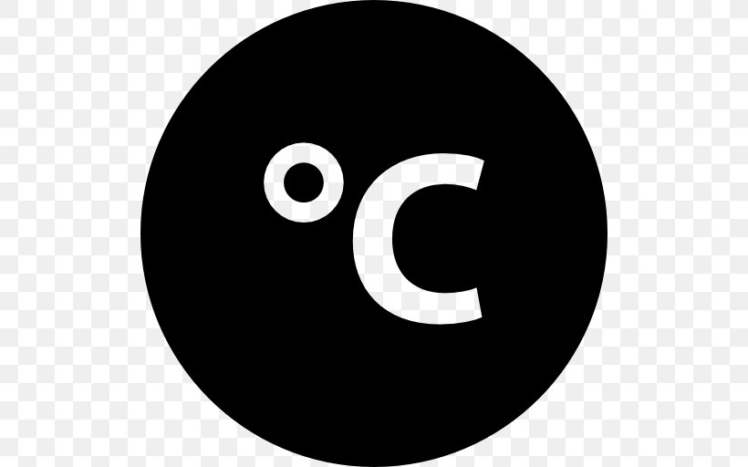 Fahrenheit Degree Symbol Celsius, PNG, 512x512px, Fahrenheit, Black And White, Brand, Celsius, Degree Download Free