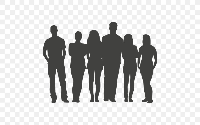 Group, PNG, 512x512px, Silhouette, Black And White, Brand, Business, Communication Download Free