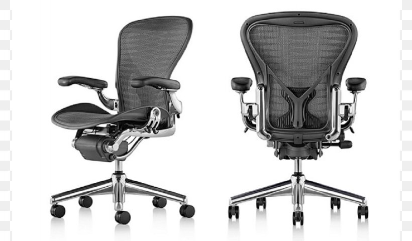Aeron Chair Herman Miller Office & Desk Chairs, PNG, 1024x600px, Aeron Chair, Armrest, Bill Stumpf, Black, Chair Download Free