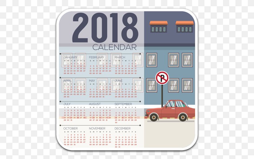 Calendar, PNG, 512x512px, 2018, Calendar, Architecture, Brand, Flat Design Download Free