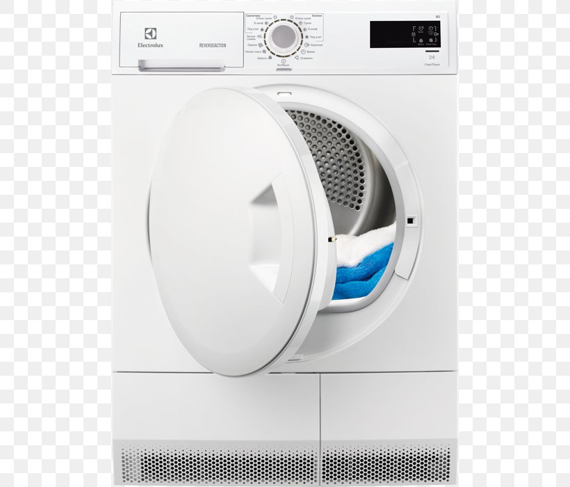Clothes Dryer Washing Machines Home Appliance Electrolux, PNG, 700x700px, Clothes Dryer, Drying, Electrolux, Electrolux Edp2074pdw, Electronics Download Free