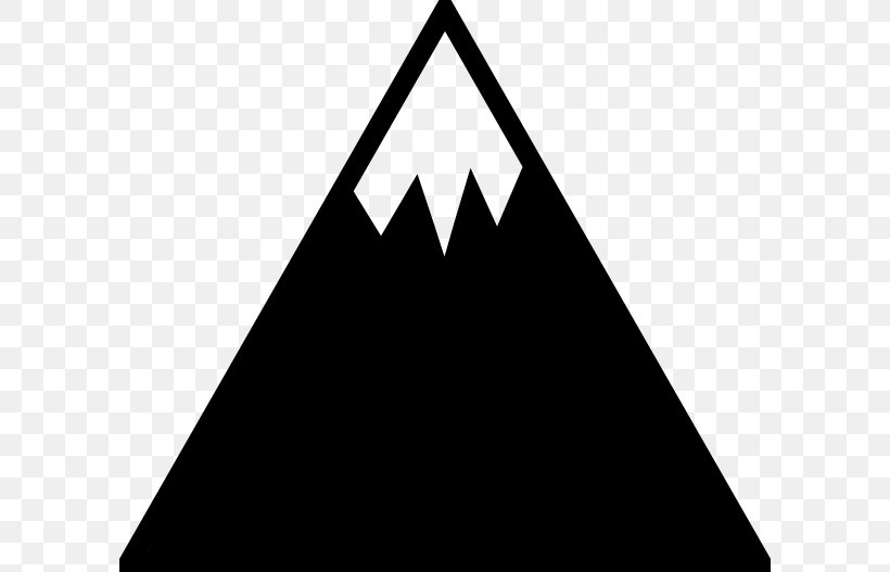 Desktop Wallpaper Mountain Clip Art, PNG, 600x527px, Mountain, Black, Black And White, Brand, Drawing Download Free