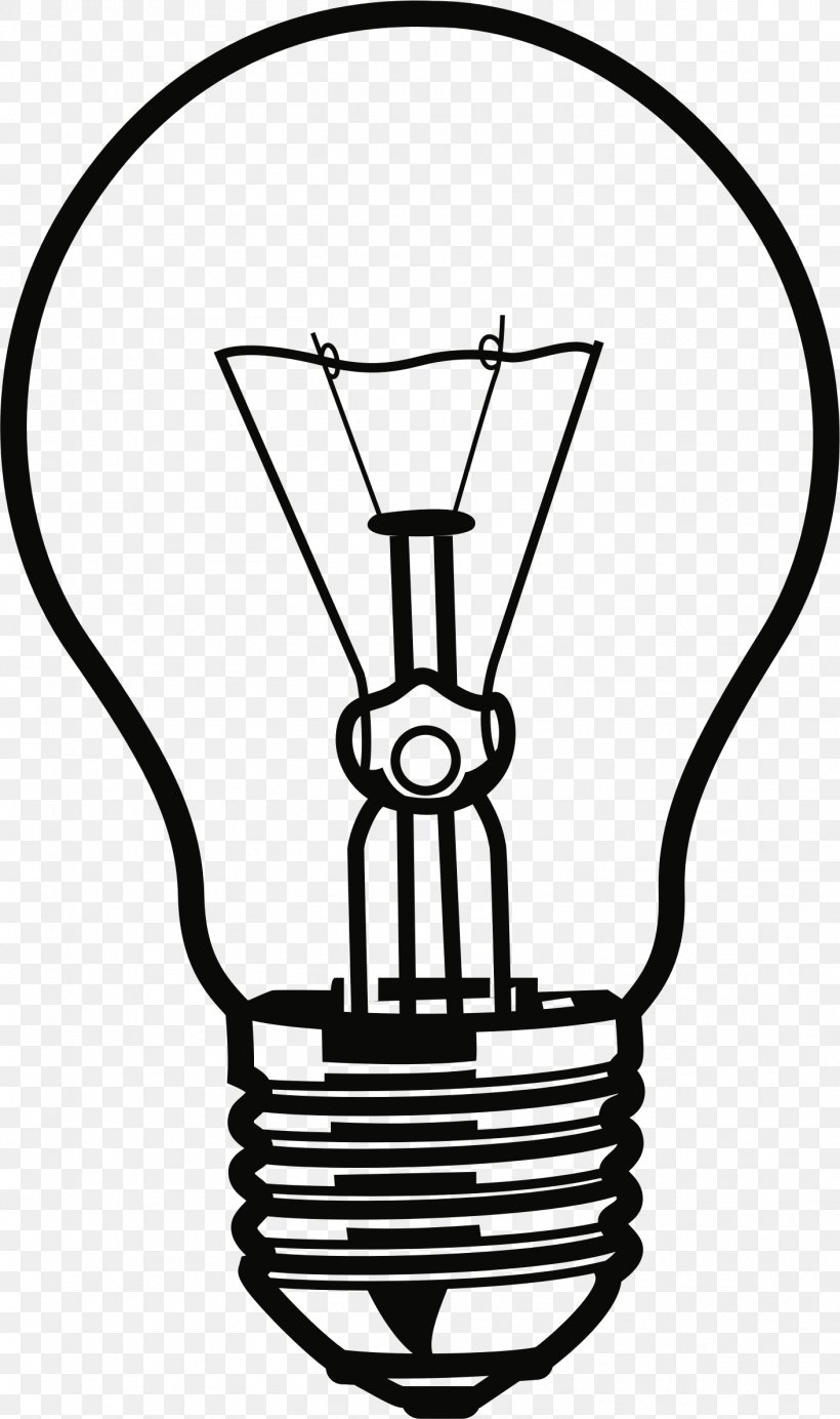 Incandescent Light Bulb Compact Fluorescent Lamp Clip Art, PNG, 1412x2384px, Light, Black And White, Compact Fluorescent Lamp, Drawing, Electricity Download Free