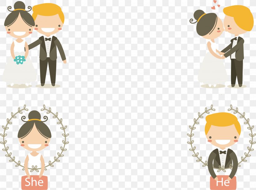 Wedding Invitation Wedding Photography, PNG, 3038x2249px, Wedding Invitation, Brand, Bride, Bridegroom, Cartoon Download Free