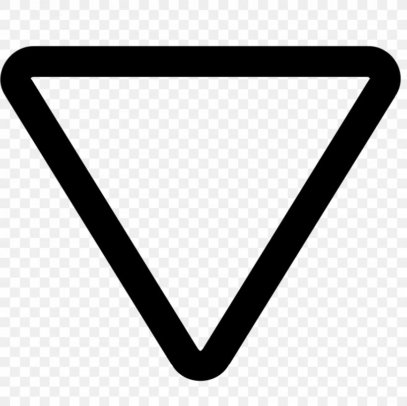 Yield Sign Symbol Clip Art, PNG, 1600x1600px, Yield Sign, Black, Black And White, Color, Rectangle Download Free