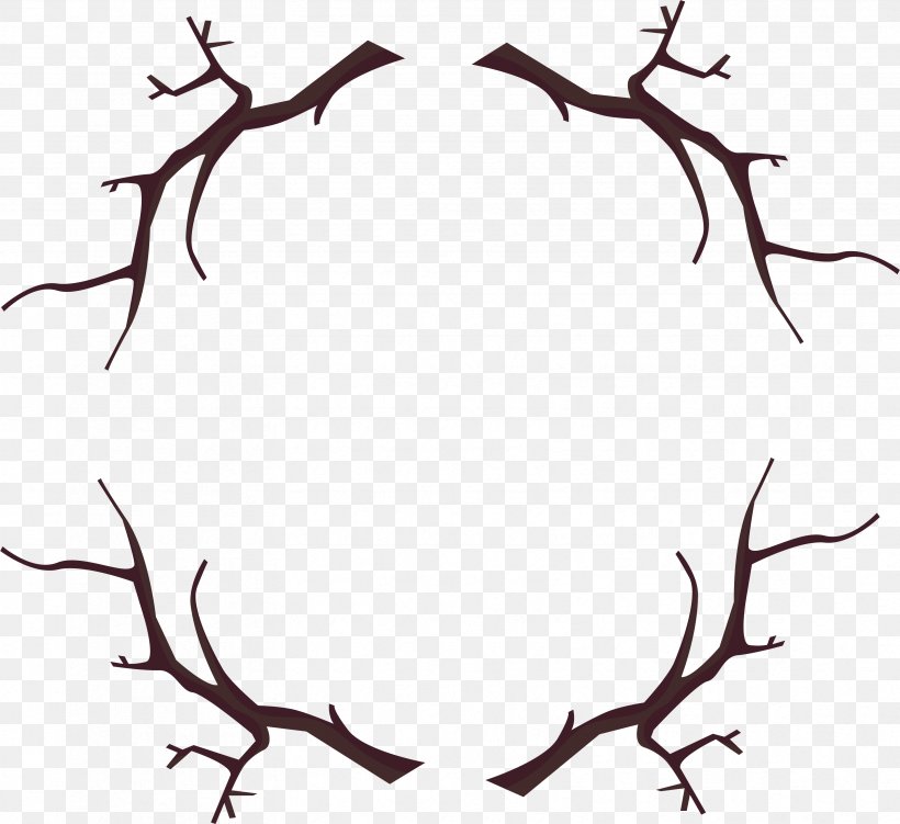 Branch Wood Frame, PNG, 3344x3063px, Branch, Antler, Area, Clip Art, Computer Graphics Download Free