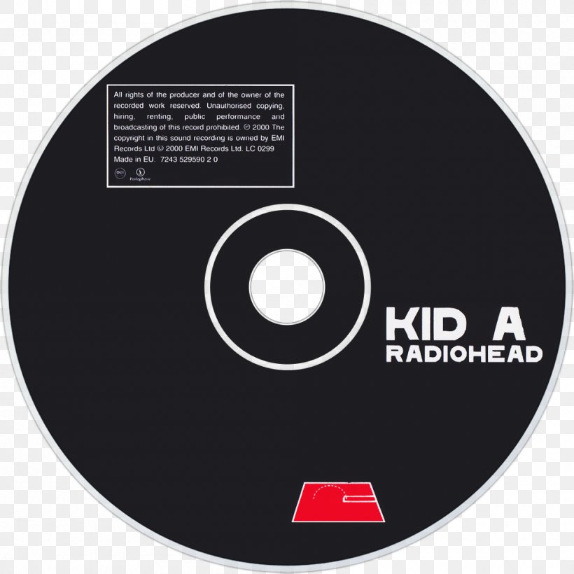 Compact Disc Kid A Radiohead: The Best Of Amnesiac, PNG, 1000x1000px, Watercolor, Cartoon, Flower, Frame, Heart Download Free