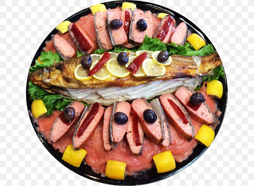 Hors D'oeuvre Platter Smoked Fish Barbecue, PNG, 651x601px, Platter, Appetizer, Barbecue, Cold Cut, Cuisine Download Free