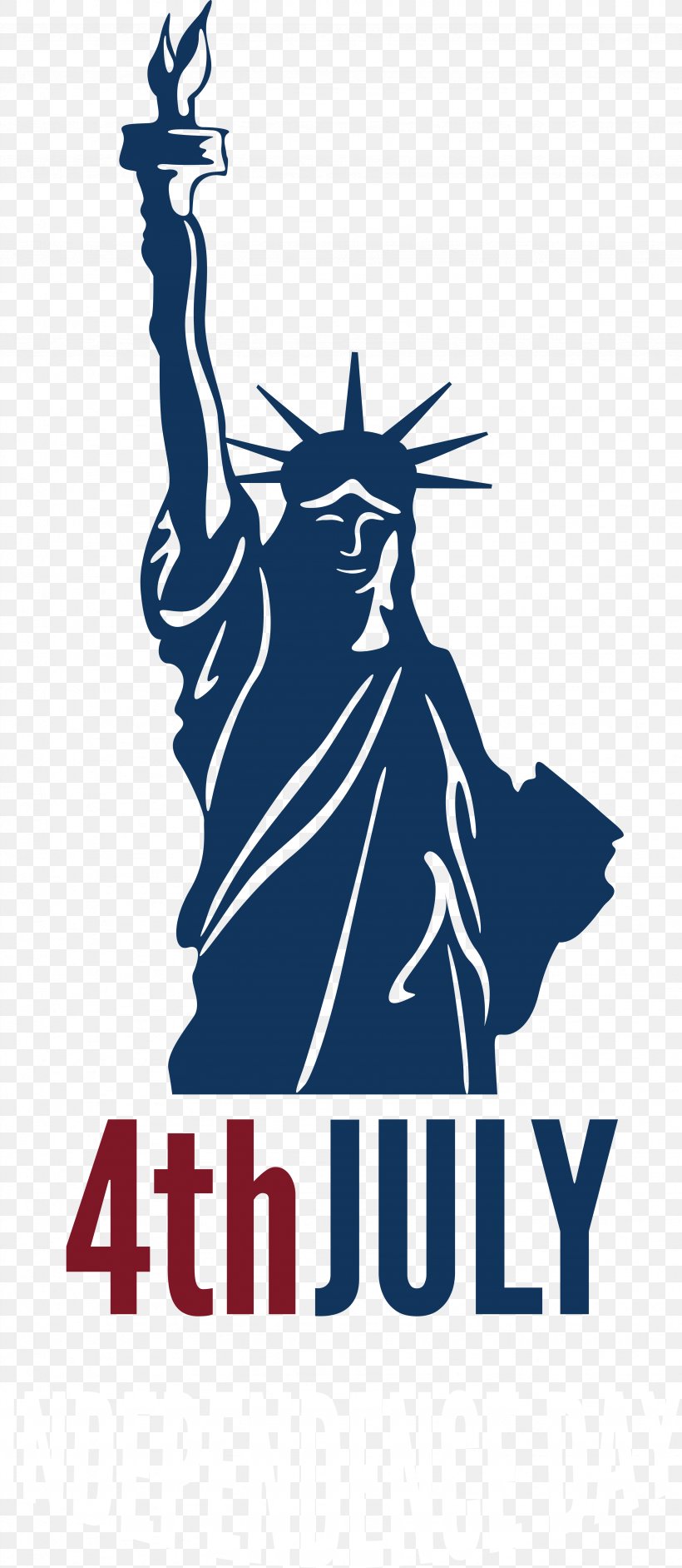 Statue Of Liberty Independence Day Clip Art, PNG, 3482x8000px, Statue Of Liberty, Area, Artwork, Black And White, Brand Download Free