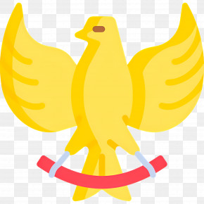 Garuda - Yellow Bird Illustration PNG