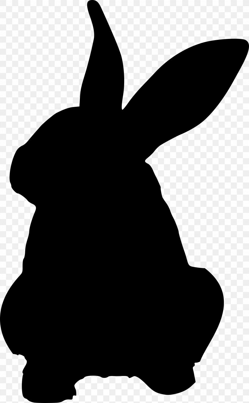 European Rabbit Silhouette Clip Art, PNG, 3000x4848px, European Rabbit, Animal, Artwork, Black, Black And White Download Free