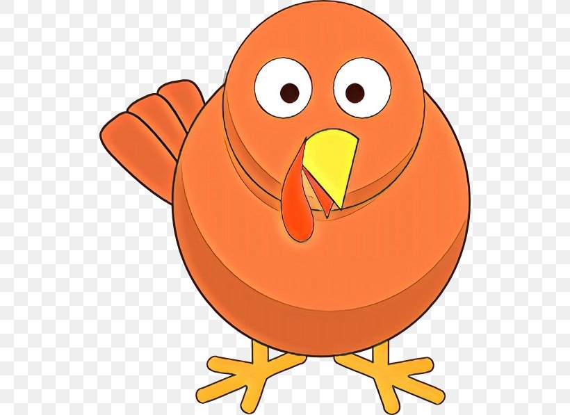 Orange, PNG, 534x597px, Cartoon, Beak, Bird, Chicken, Orange Download Free