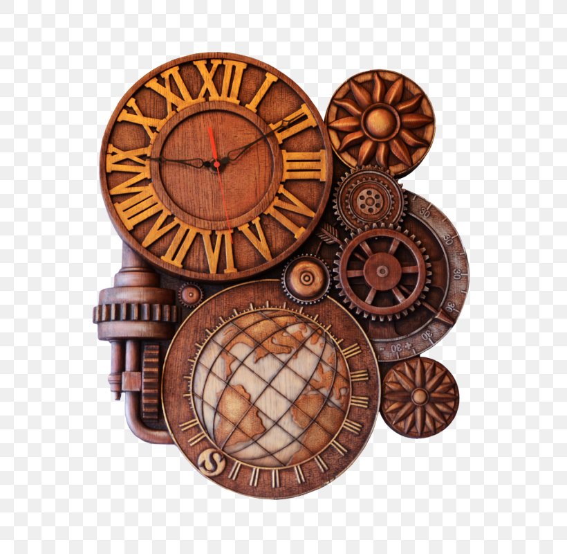 Astronomical Clock Quartz Clock Alarm Clocks Steampunk, PNG, 800x800px, Clock, Alarm Clocks, Astrological Sign, Astronomical Clock, Copper Download Free