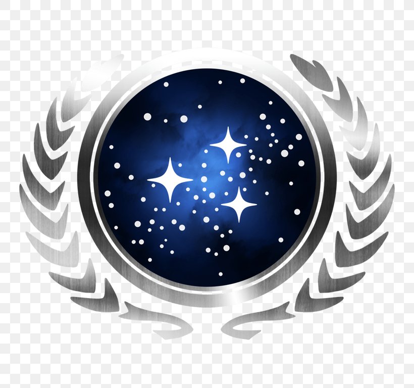 United Federation Of Planets Starfleet Star Trek Decal Tholian, PNG, 768x768px, United Federation Of Planets, Borg, Decal, Electric Blue, Emblem Download Free