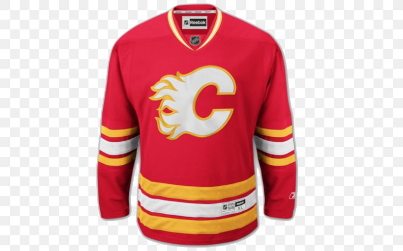 Calgary Flames National Hockey League Third Jersey Hockey Jersey, PNG, 512x512px, Calgary Flames, Active Shirt, Brand, Ccm Hockey, Clothing Download Free