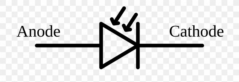 Electronic Symbol Photodiode Schottky Diode Zener Diode, PNG, 2000x692px, Electronic Symbol, Area, Avalanche Diode, Black, Black And White Download Free