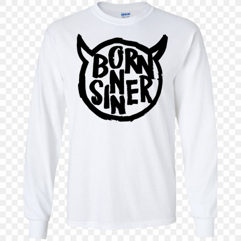 T-shirt Born Sinner Hoodie Clothing, PNG, 1024x1024px, Tshirt, Active Shirt, Black, Born Sinner, Brand Download Free