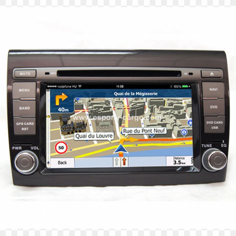 Car Hyundai GPS Navigation Systems Jeep Peugeot, PNG, 1000x1000px, Car, Android, Automotive Head Unit, Automotive Navigation System, Dvd Player Download Free