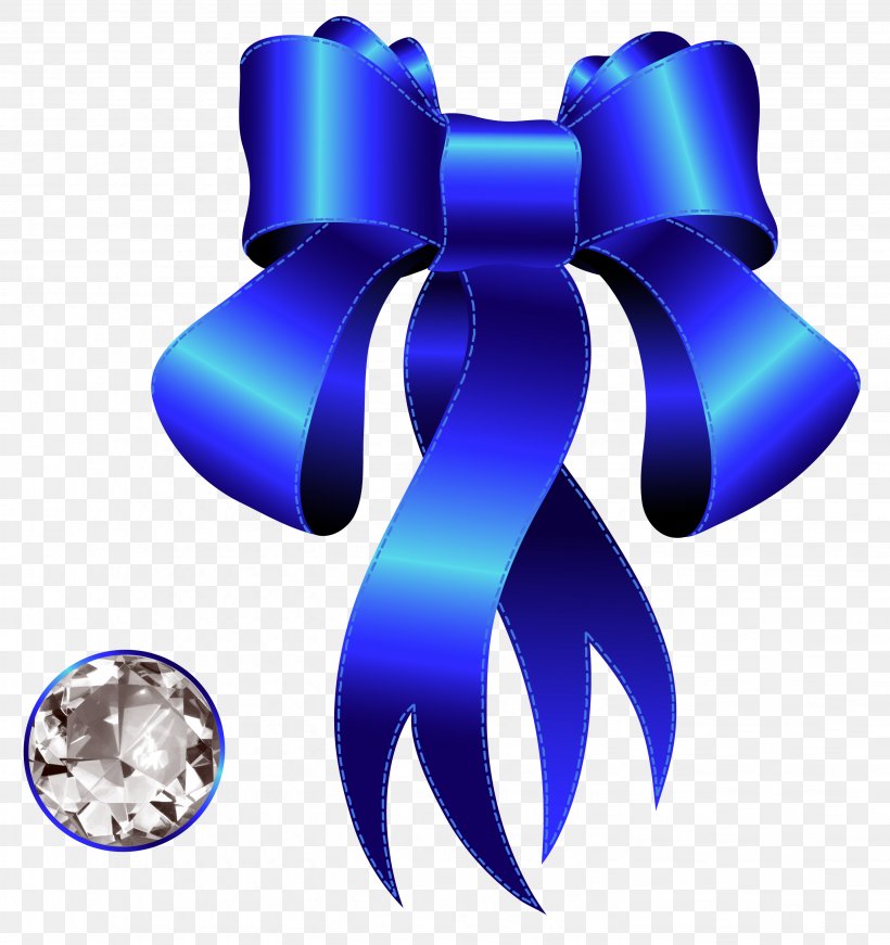 Diamond Jewellery Clip Art, PNG, 2878x3060px, Ribbon, Blog, Blue, Blue Diamond, Cobalt Blue Download Free