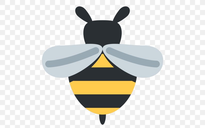Honey Bee Emoji Keeping Bees Bumblebee, PNG, 512x512px, Bee, Africanized Bee, Bee Brood, Beeswax, Bumblebee Download Free
