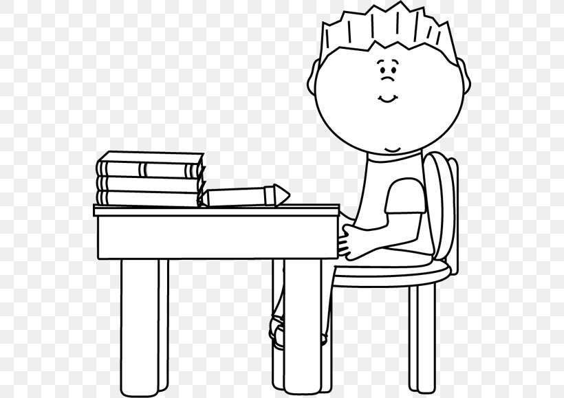 Table Desk Student Clip Art, PNG, 550x579px, Table, Area, Arm, Artwork, Black And White Download Free