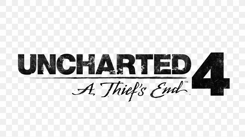 Uncharted 4: A Thiefs End Uncharted: Drakes Fortune Uncharted: The Nathan Drake Collection Uncharted 3: Drakes Deception Uncharted 2: Among Thieves, PNG, 3018x1697px, Uncharted 4 A Thiefs End, Black And White, Brand, Last Of Us, Logo Download Free