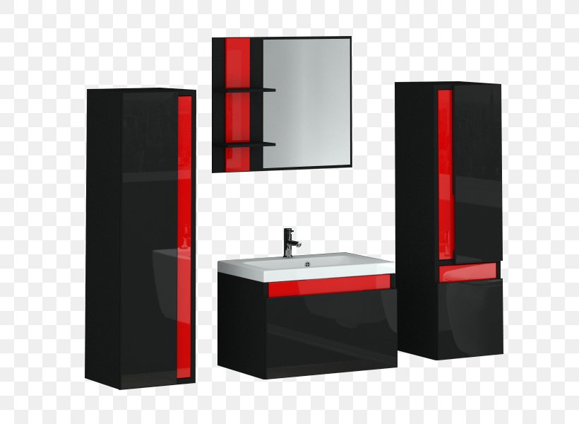 Bathroom Cabinet Furniture Armoires & Wardrobes Red, PNG, 800x600px, Bathroom Cabinet, Armoires Wardrobes, Bathroom, Bathroom Accessory, Black Download Free