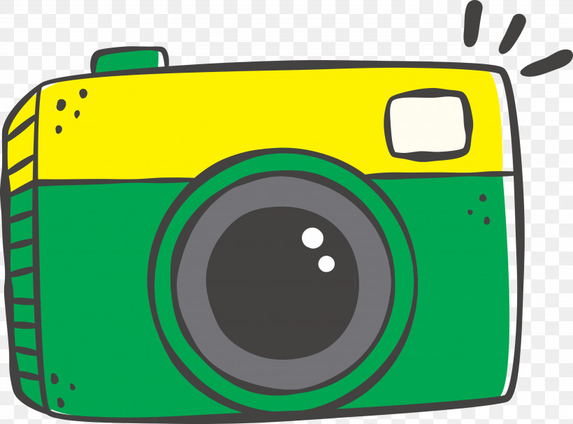 Camera Lens, PNG, 3000x2224px, Camera Cartoon, Area, Camera, Camera Lens, Green Download Free