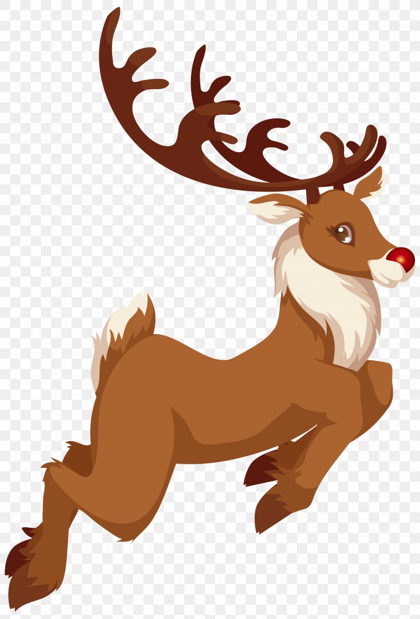 Rudolph Santa Claus Reindeer Clip Art, PNG, 4230x6234px, Rudolph, Animation, Antler, Autocad Dxf, Carnivoran Download Free
