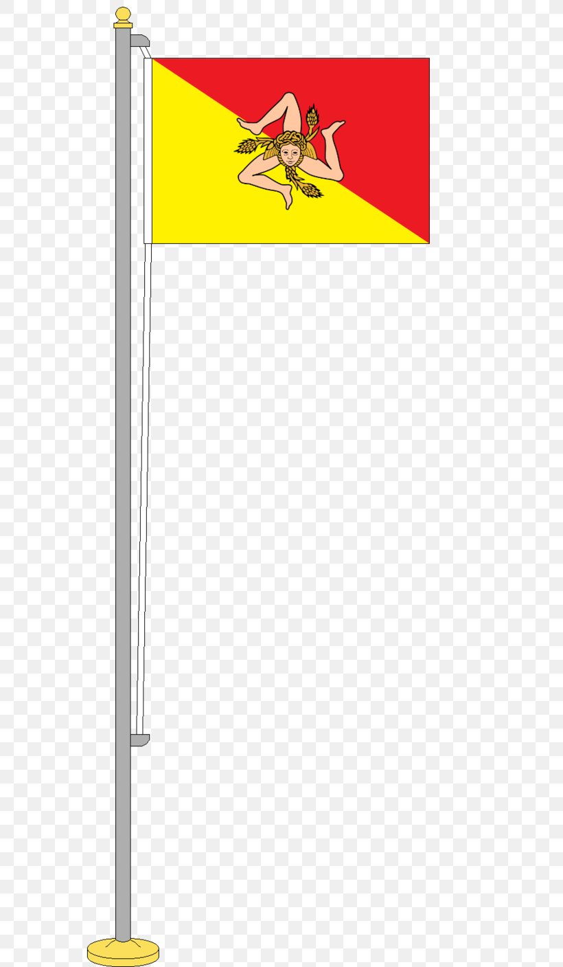 Flag Of Sicily Font, PNG, 568x1407px, Sicily, Area, Flag, Flag Of Sicily, Meter Download Free