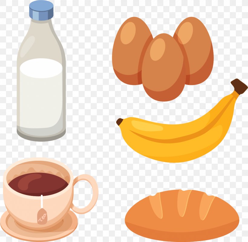Milkshake Coffee Breakfast Euclidean Vector, PNG, 1100x1071px, Milkshake, Banana, Breakfast, Cdr, Coffee Download Free