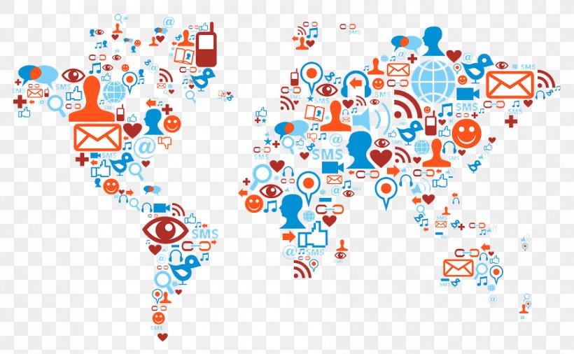 World Map Social Media Globe, PNG, 900x556px, World, Area, Blue, Depositphotos, Globe Download Free