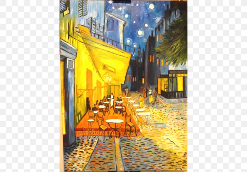 Café Terrace At Night Painting Arles Cafe Art, PNG, 570x570px, Painting, Arles, Art, Artist, Artwork Download Free