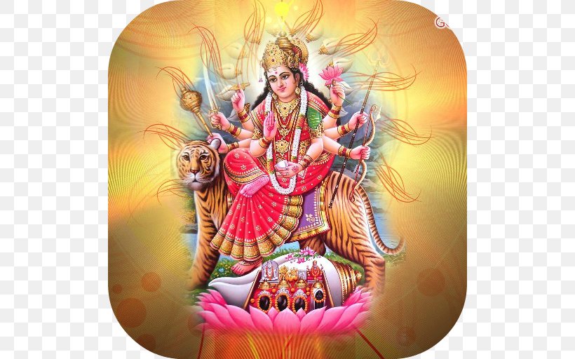 Vaishno Devi Durga Puja Navaratri Desktop Wallpaper, PNG, 512x512px,  Vaishno Devi, Art, Bhakti, Chandraghanta, Devi Download